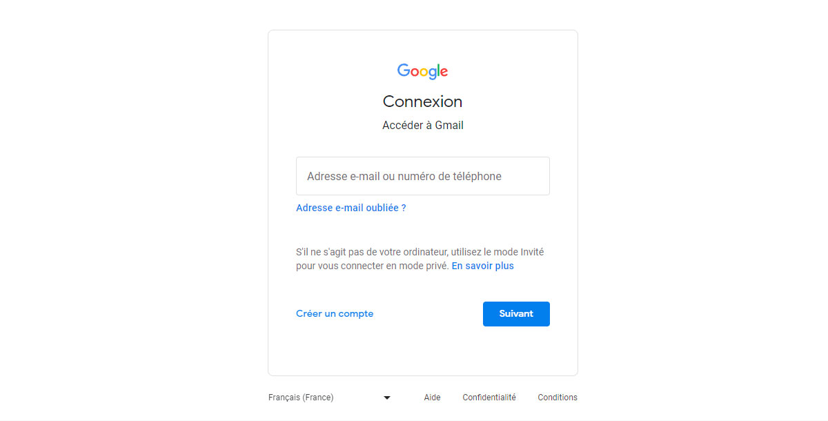 creation mail google
