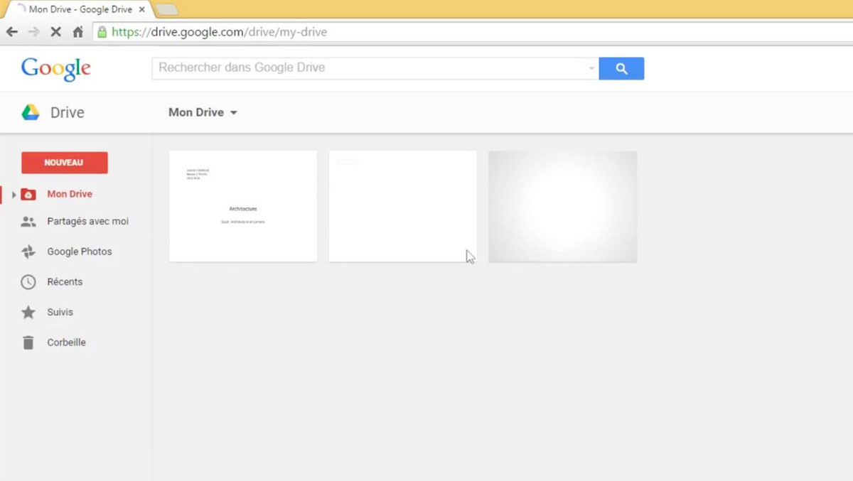 interface drive Google