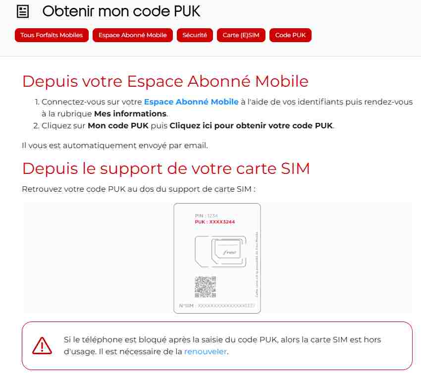 debloquer code puk free